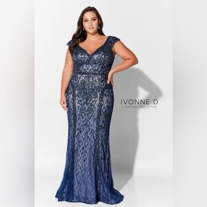 Ivonne D Tulle and Beading Gown